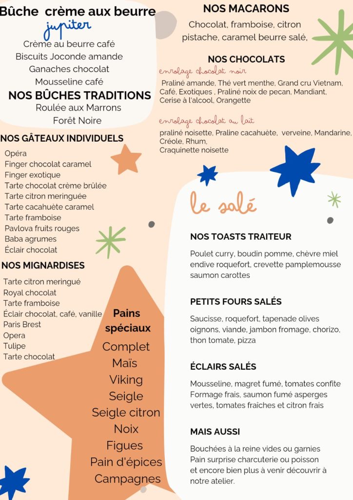 spécial noel patisserie PY